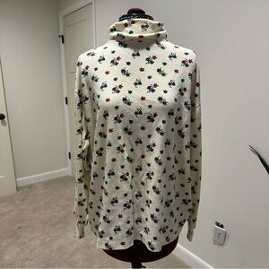 Northern Isles signature grape and leaf print Turtleneck top